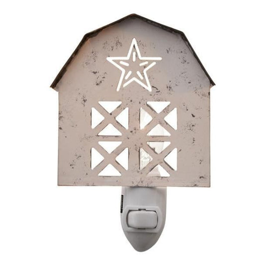 Park Design Barn Night Light (Distressed White)