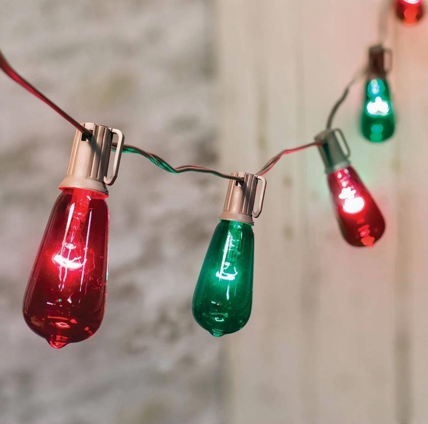 Red/Green Edison Light Strand
