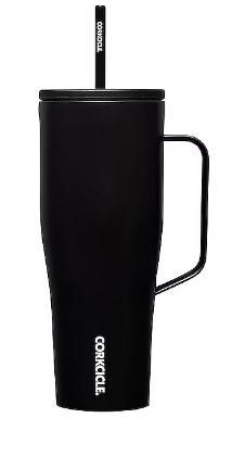 Cold Cup Insulated Tumbler with Straw (Matte Black)