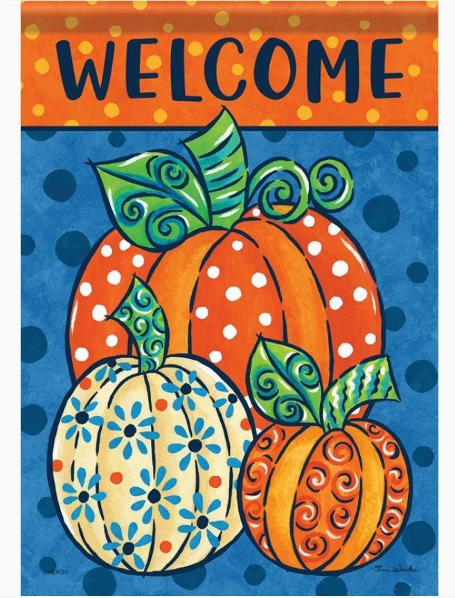 "Whimsical Pumpkin" Garden Durasoft™ Flag