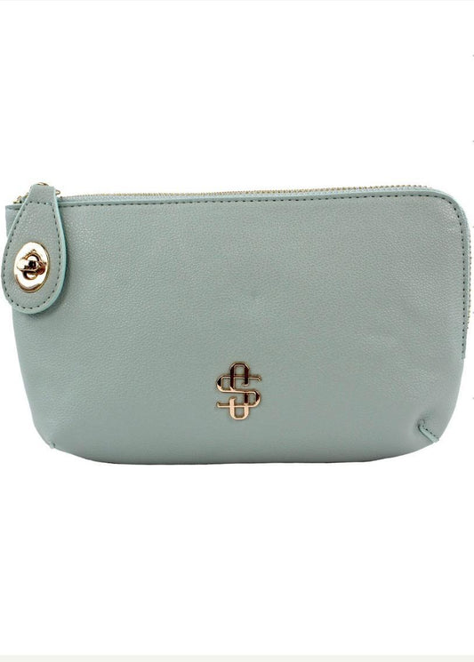 Simply Southern Leather Lock Wallet (Sage)