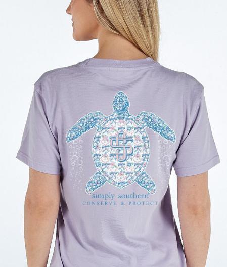Simply Southern Short Sleeve Turtle Bow Tee