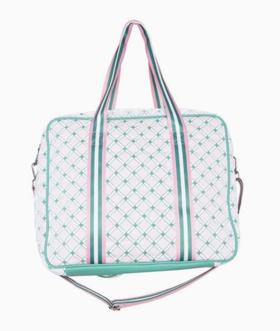 Light Pink and Green Pattern Pickleball Bag