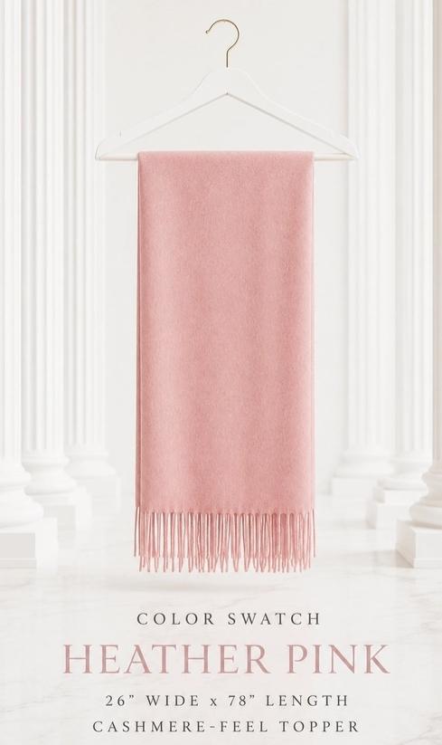 Luxurious Cashmere Blend Shawl Stole with Fringe