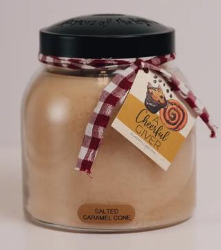 A Cheerful Giver Candle Salted Caramel Cone Candle (34oz)