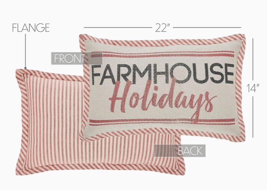 Sawyer Mill Farmhouse Holidays Pillow