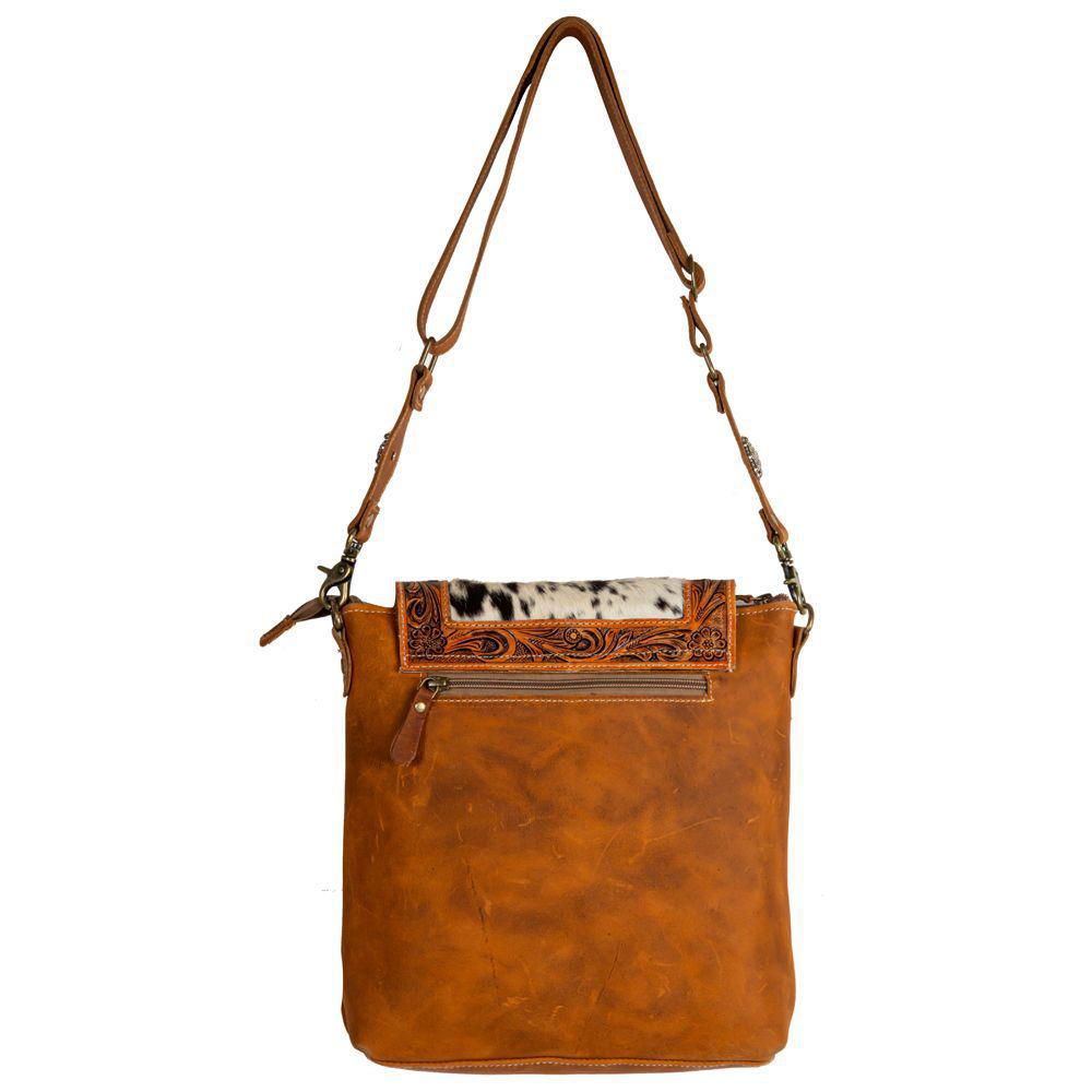 Myra Saddleback Hand-Tooled Bag (S-7882)