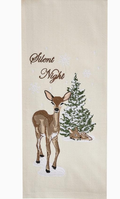 Park Design Silent Night Deer Dishtowel