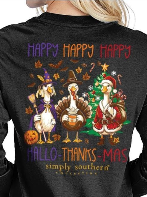 Simply Southern Long Sleeve Happy Goose Tee