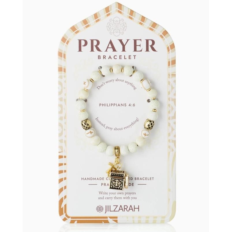 Jilzarah Ivory Palm Prayer Bracelet