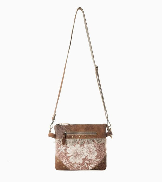 Inkwild Vintage Crossbody Bag For Women in Rust with Fringe Detail