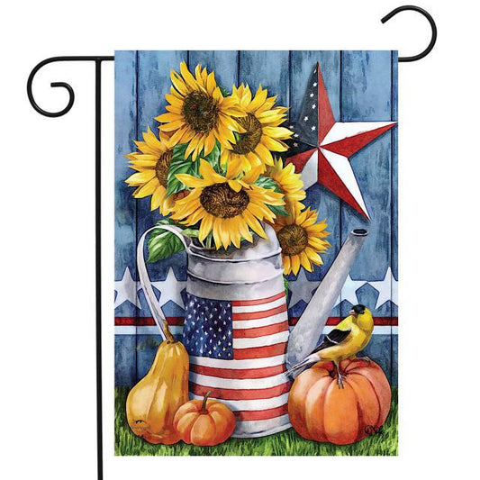 American Autumn Farmhouse Flag