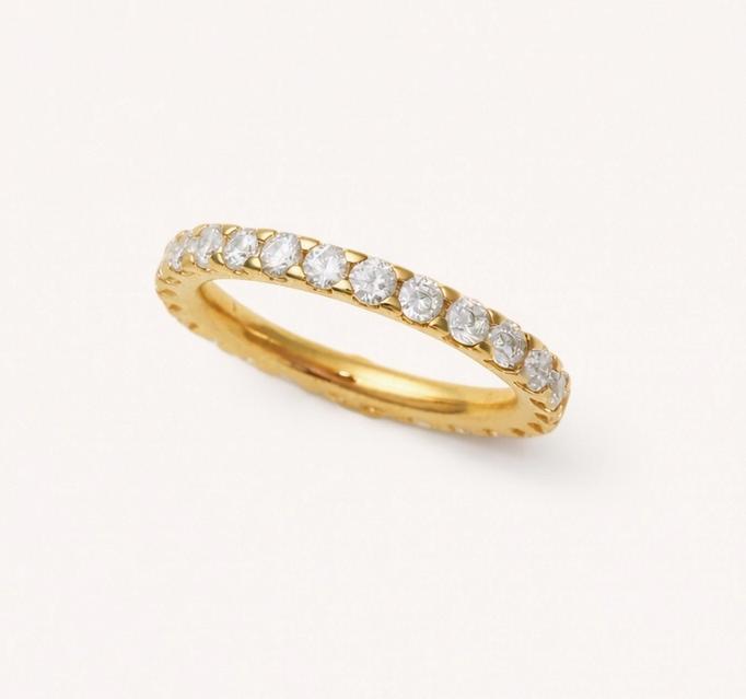 Merit Gold Crystal Ring