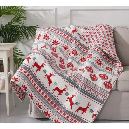 Silent Night Quilted Throw Blanket