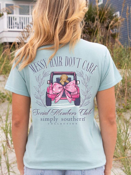 Simply Southern Short Sleeve Messy Hair Tee