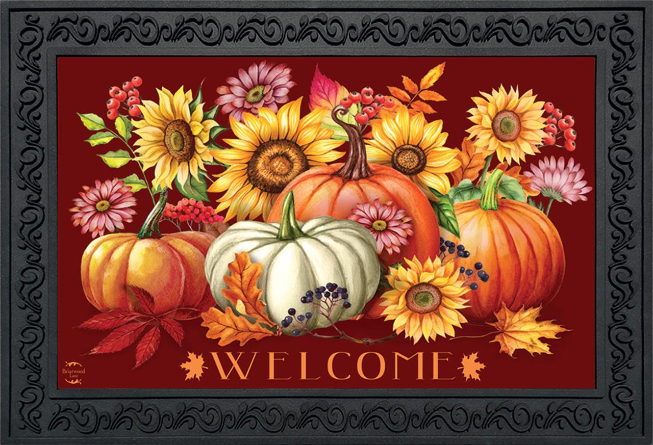 Fall Beauty Floral Doormat