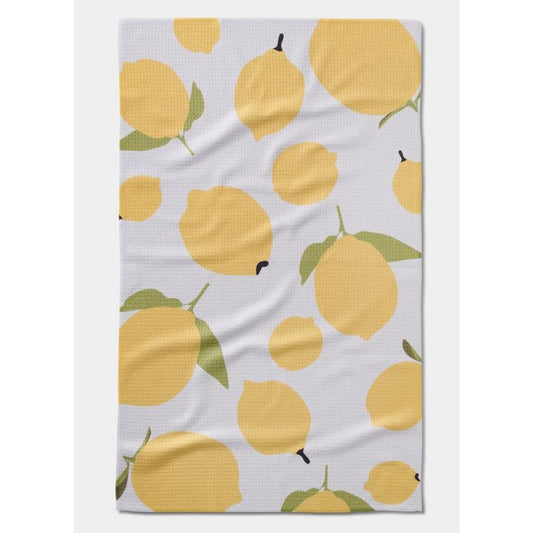 Geometry Kitchen Tea Towel Sunny Lemons