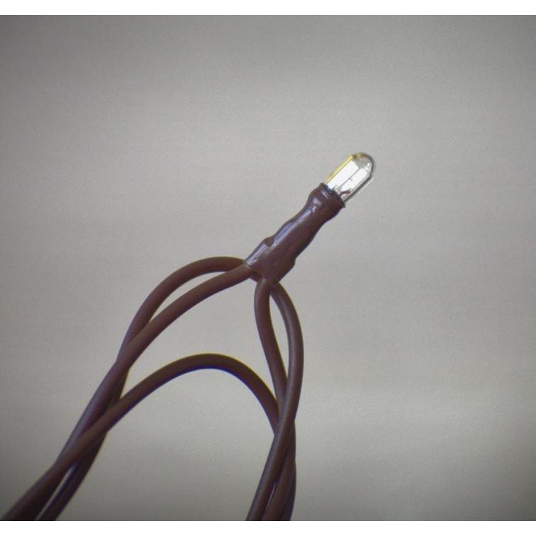 35 Bulb Primitive Rice String Lights 7.5ft Brown Cord