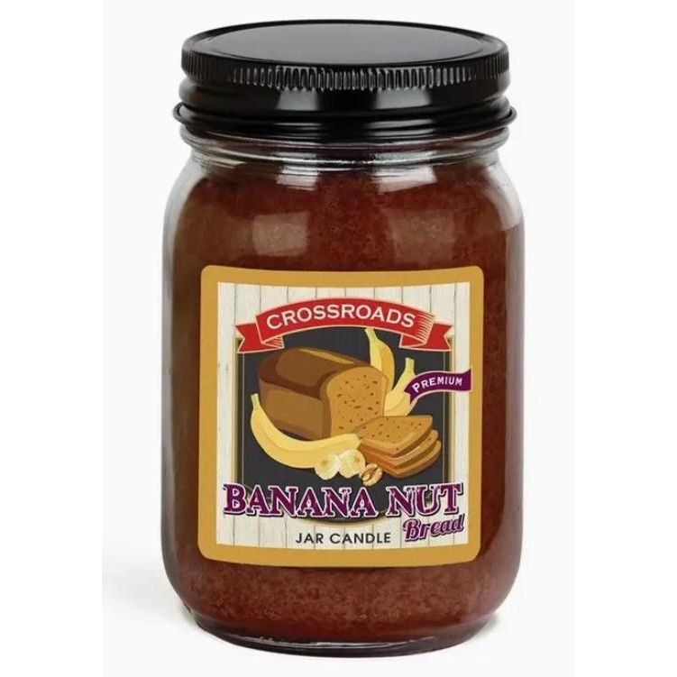 Crossroads Banana Nut Bread - 12 oz. Pint Candle