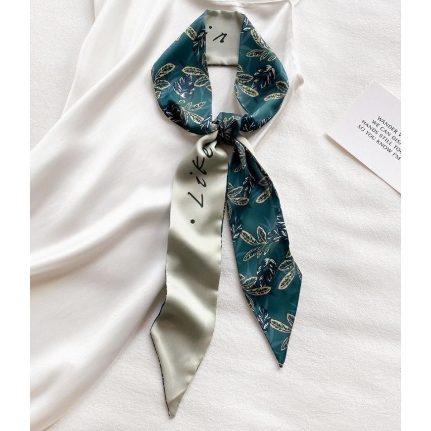 Soft Silky Skinny Twilly Scarf Necklace Wrap