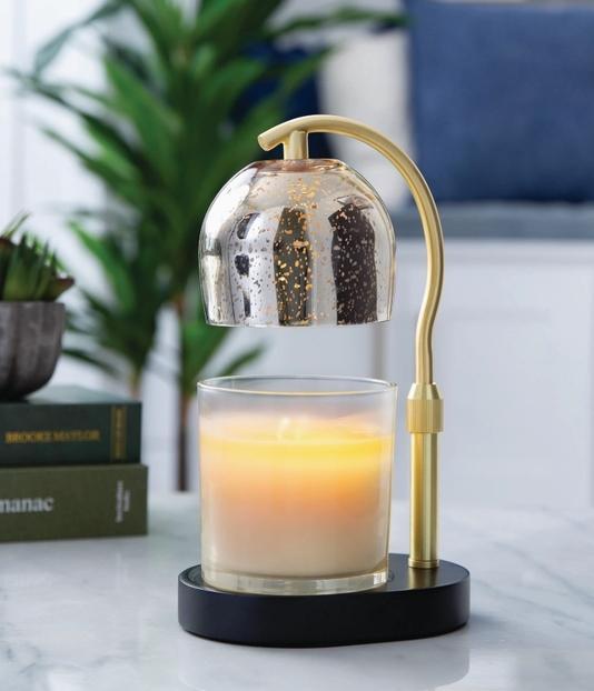Mercury Glass Candle Warmer Lamp