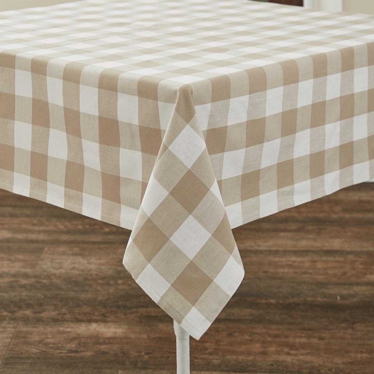 Park Design Wicklow Check Tablecloth (Natural)
