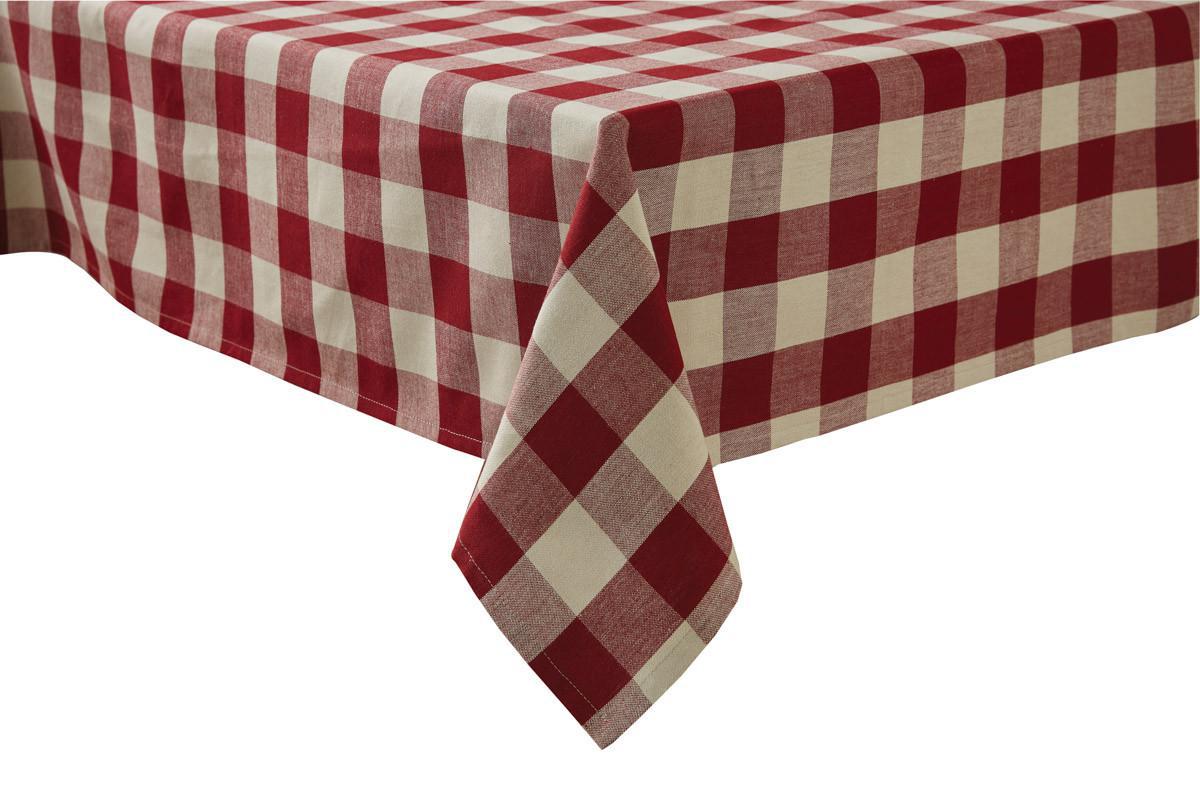Park Design Wicklow Check Tablecloth (Garnet)