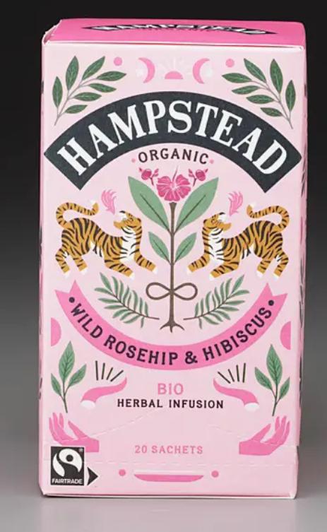 Hampstead Organic Rosehip & Hibiscus (20 Teabags)