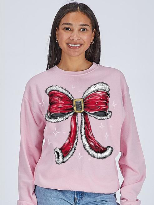 Simply Southern Santa Bow Crewneck