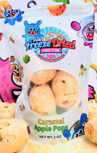 Freeze Dried Caramel Apple Pops