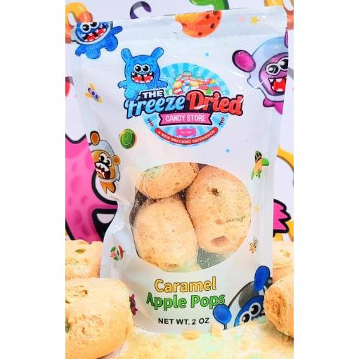 Freeze Dried Caramel Apple Pops