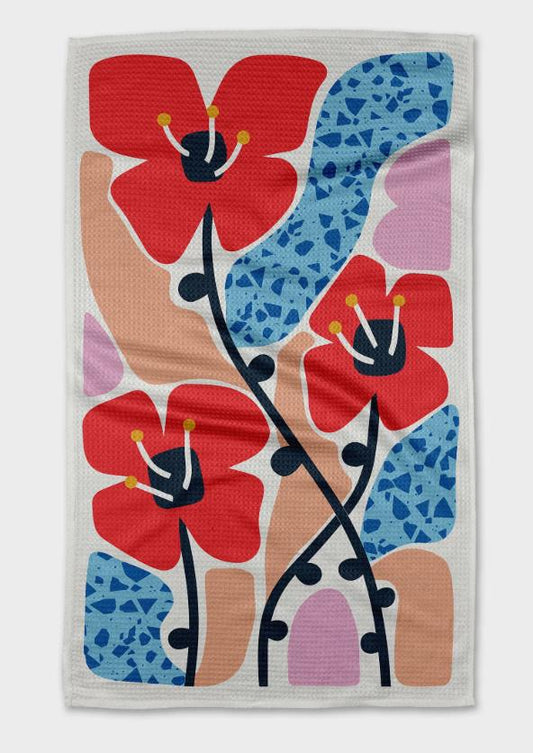 Geometry Kitchen Tea Towel Dizzy Poppies