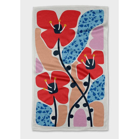 Geometry Kitchen Tea Towel Dizzy Poppies