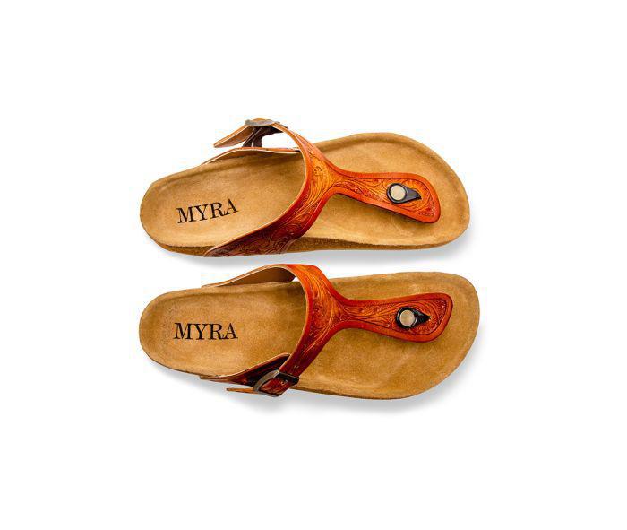 Myra Crockler Western Hand-Tooled Sandals (S-6916)