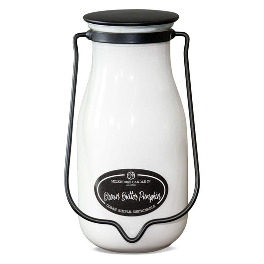 Milkhouse Candles Brown Butter Pumpkin Milkbottle 14 oz