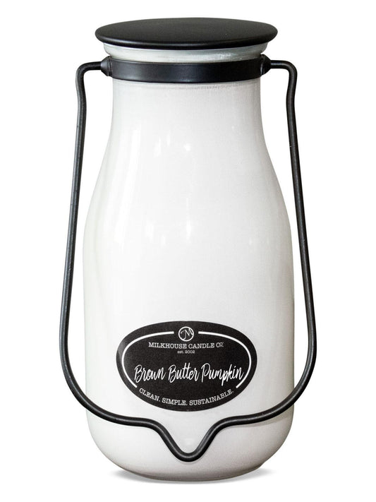 Milkhouse Candles Brown Butter Pumpkin Milkbottle 14 oz