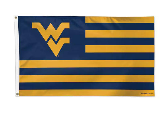 West Virginia Mountaineers 3' x 5' Stripe Deluxe Single-Sided Flag