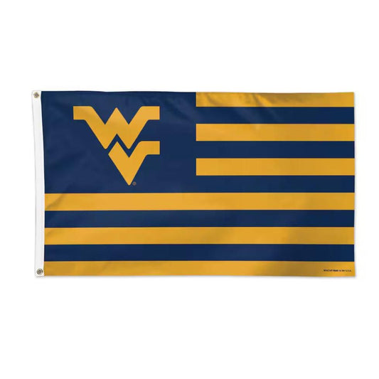 West Virginia Mountaineers 3' x 5' Stripe Deluxe Single-Sided Flag
