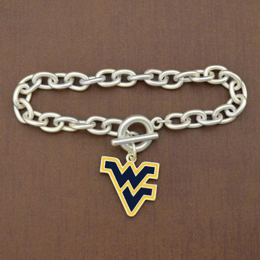 West Virginia Chain Logo Bracelet