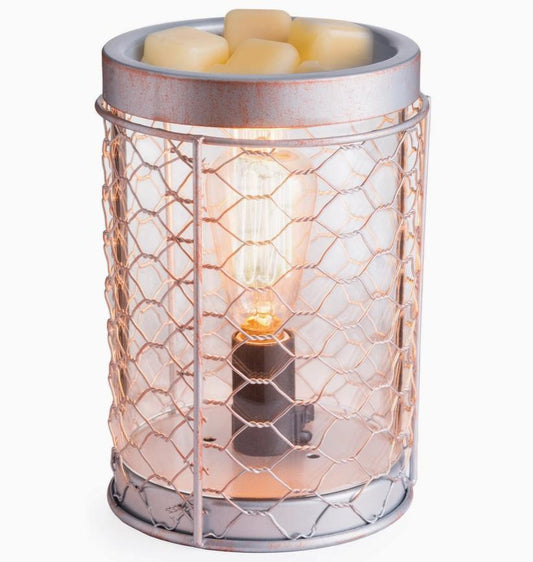 Chicken Wire Vintage Bulb Illumination Fragrance Warmer