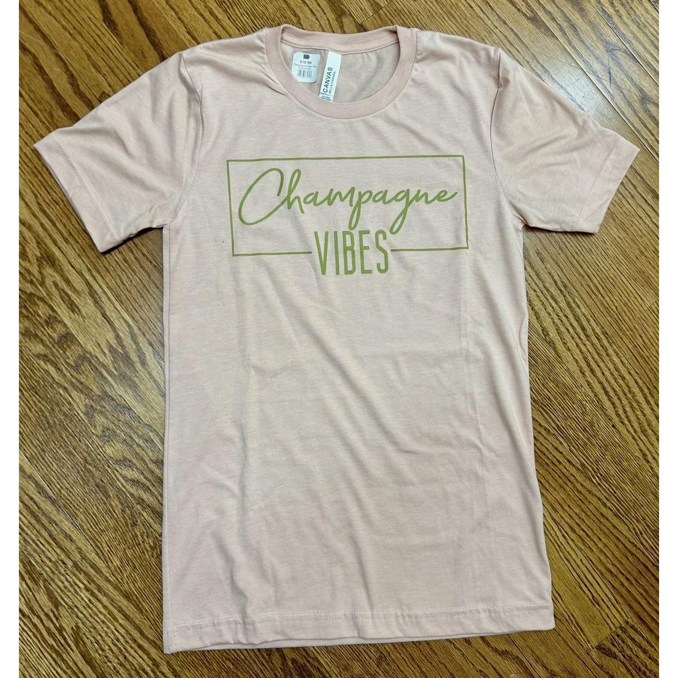 Champagne Vibes Tee (Peach)