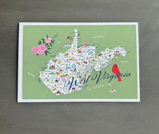 West Virginia Note Card W/Envelope