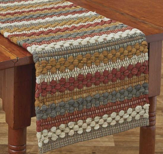Park Design Gathered Pumpkin Chindi Table Runner 36"