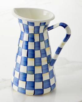Mackenzie Childs Royal Check Practical Pitcher (Small)