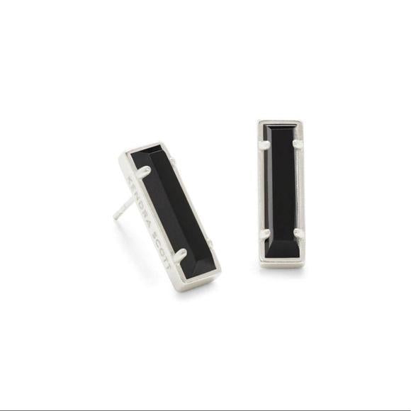 Kendra Scott Black Lady Stud Earrings