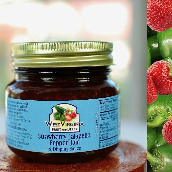 West Virginia Fruit & Berry Strawberry-Jalapeño Pepper Jam