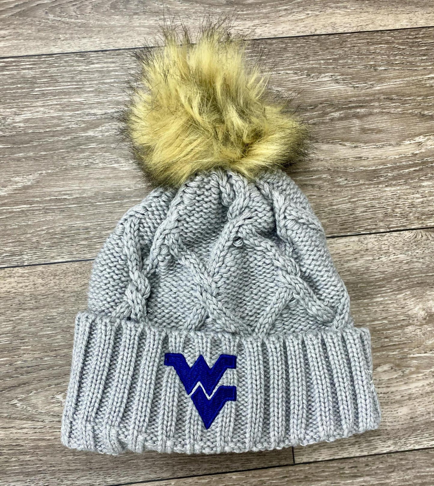 West Virginia Beanie with Pom Pom