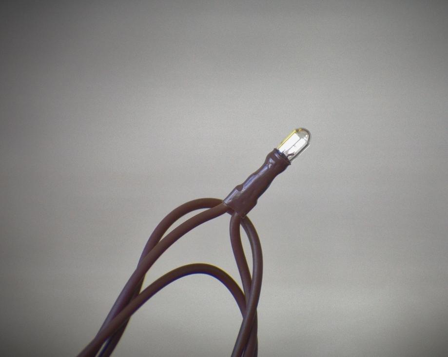 140 Bulb Primitive Rice String Light 26ft Brown Cord