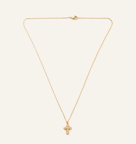 Pearl Cross Necklace