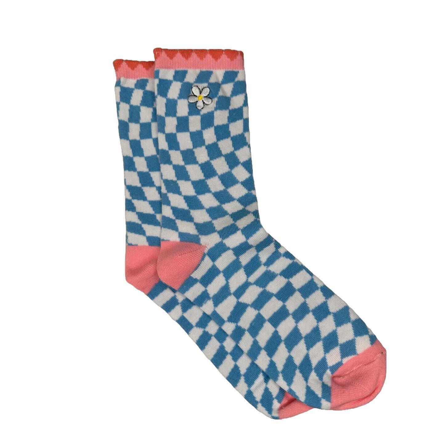 Simply Southern Socks (Blue Check)